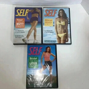 NWT SELF workout videos sealed legs, butt, bikini brand new